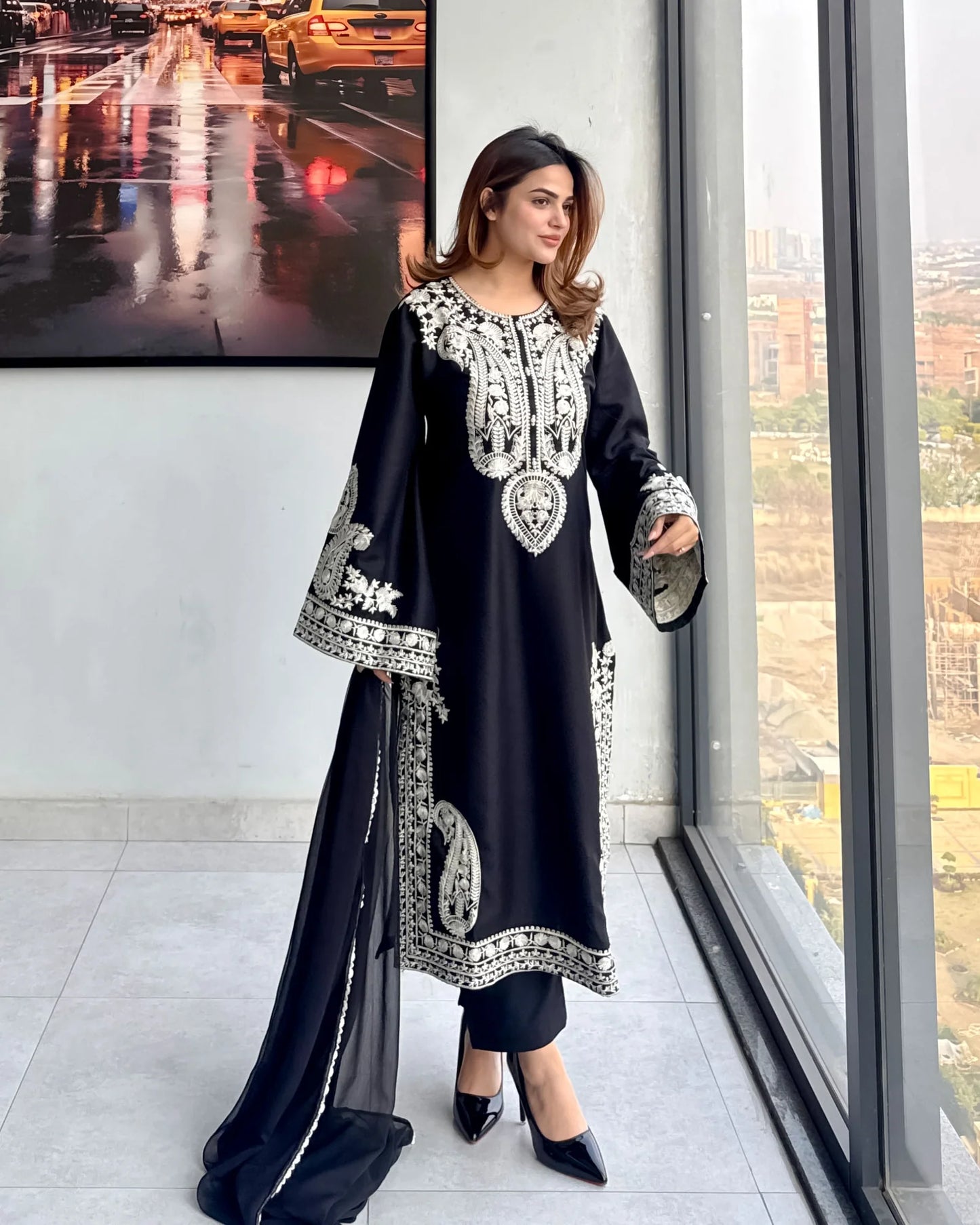 Mirana - Summer 3PC Lawn Embroidered Suit - zab1324