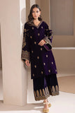 Baroque - Embroidered Velvet 3piece suit - zab972