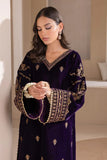 Baroque - Embroidered Velvet 3piece suit - zab972