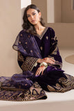Baroque - Embroidered Velvet 3piece suit - zab972