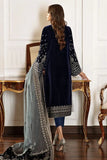 Baroque- Winter 3PC Velvet Embroidered Suit - zab971