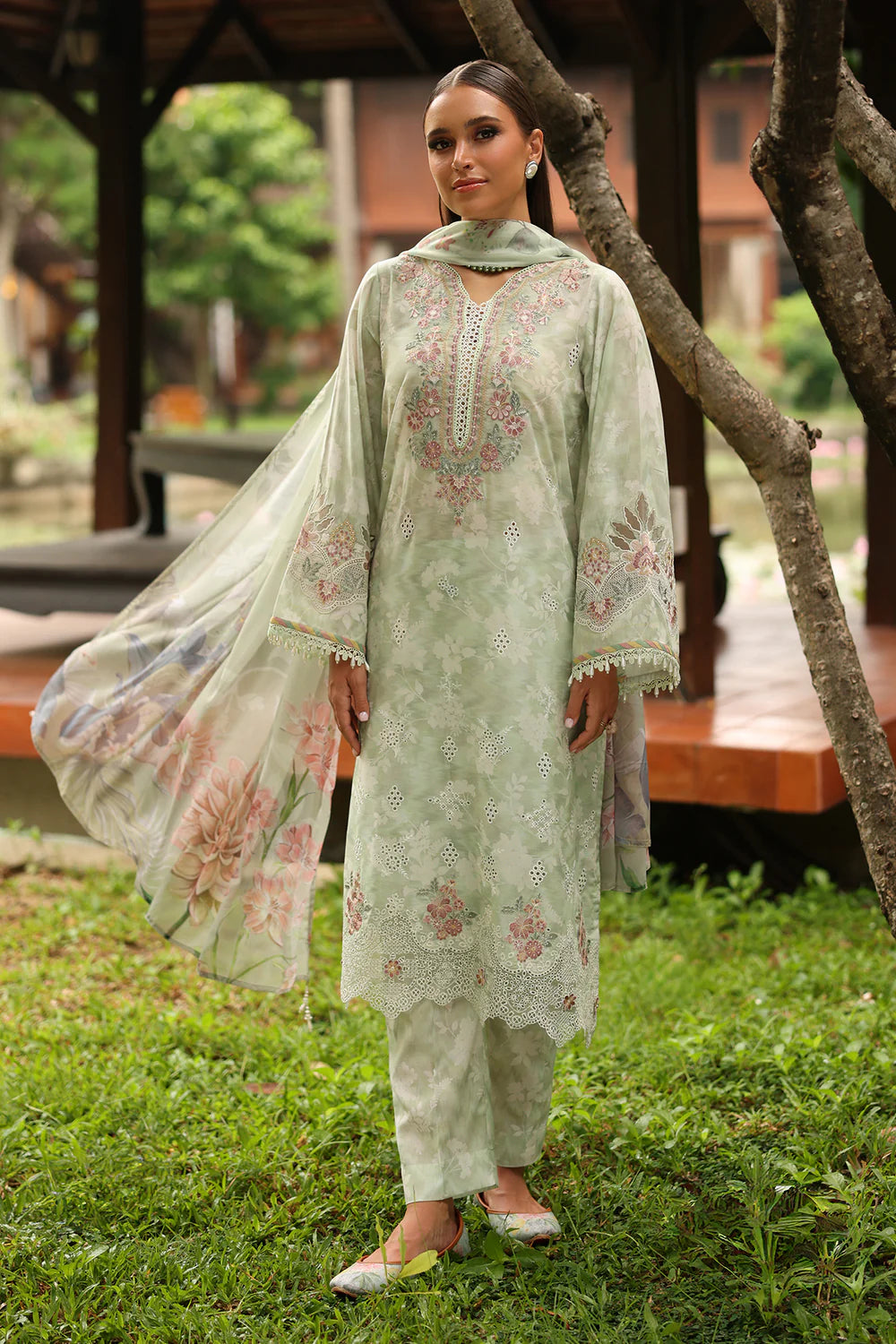 Zab - Summer 3PC Lawn Digital Printed Dress - zab1360