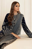 Baroque- Winter 3PC Velvet Embroidered Suit - zab971