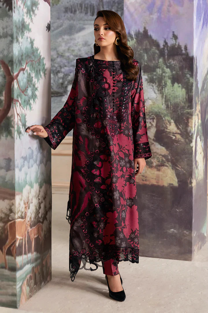 Zab - Summer 3PC Lawn Digital Printed Dress - zab1371