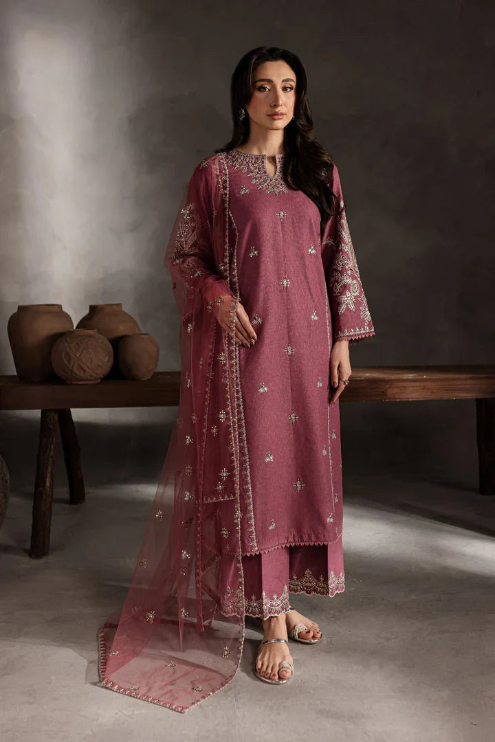 Batik - Summer 3PC Lawn Embroidered Suit - zab1282