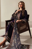 zab952 3-Piece Unstitched Heavy Embroidered Velvet Suit ( Four Sided Embroidered Organza Dupatta )