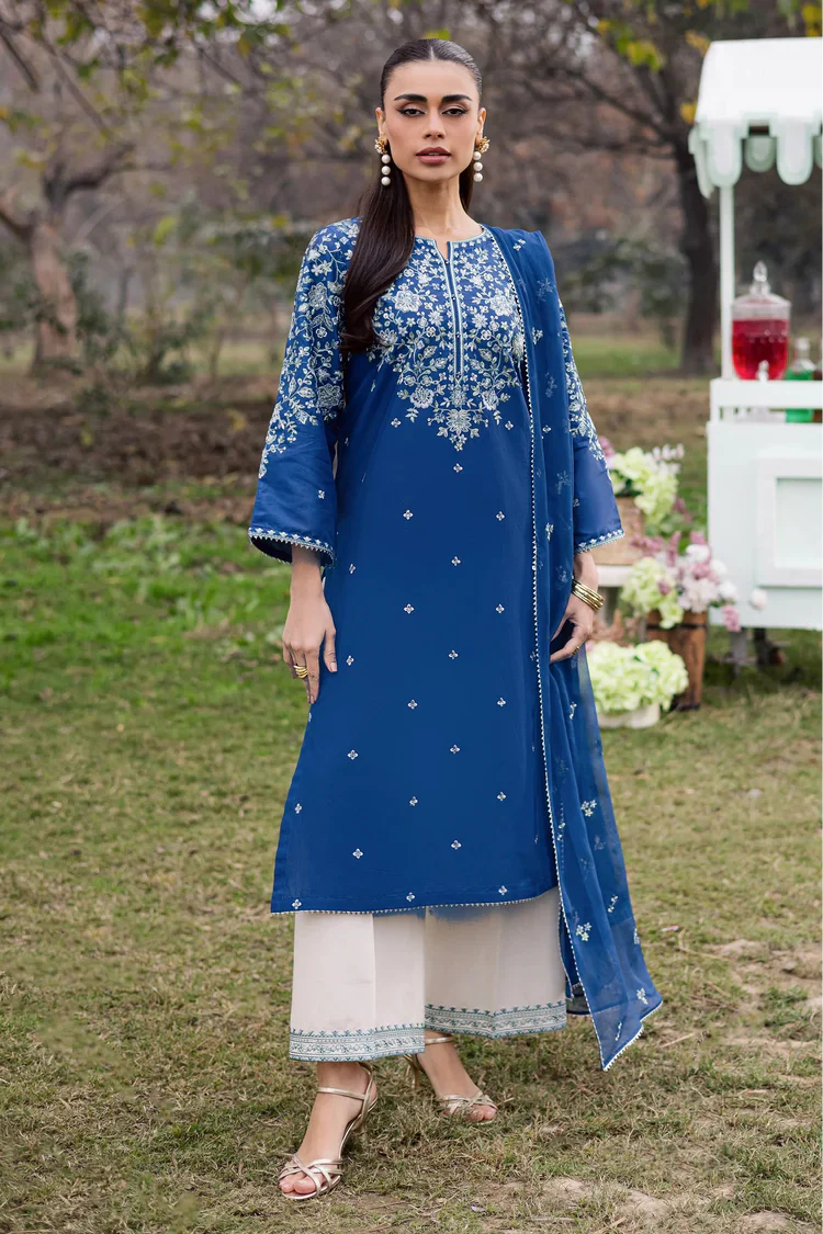 Veezal - 3PC EMBROIDERED LAWN SUIT - zab1470
