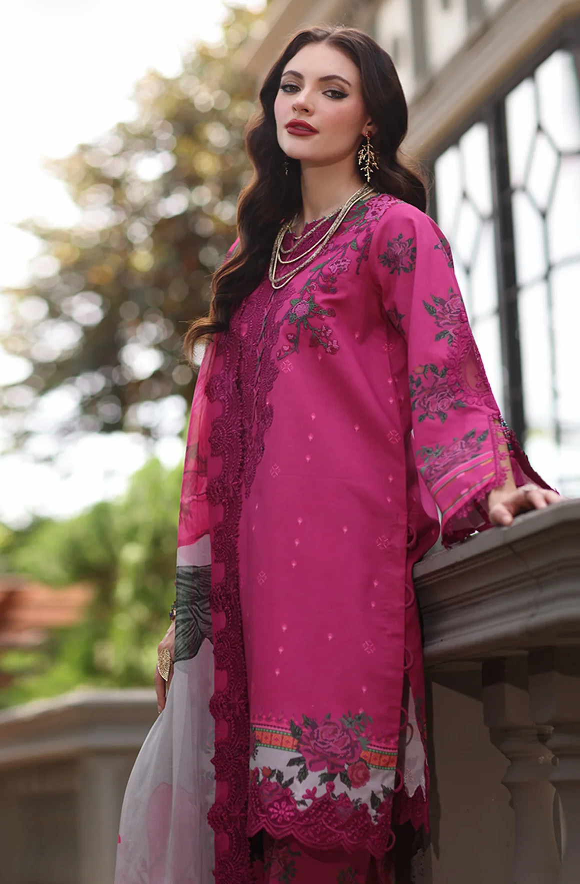 Charizma - Summer 3PC Lawn Digital Printed Dress - zab1446