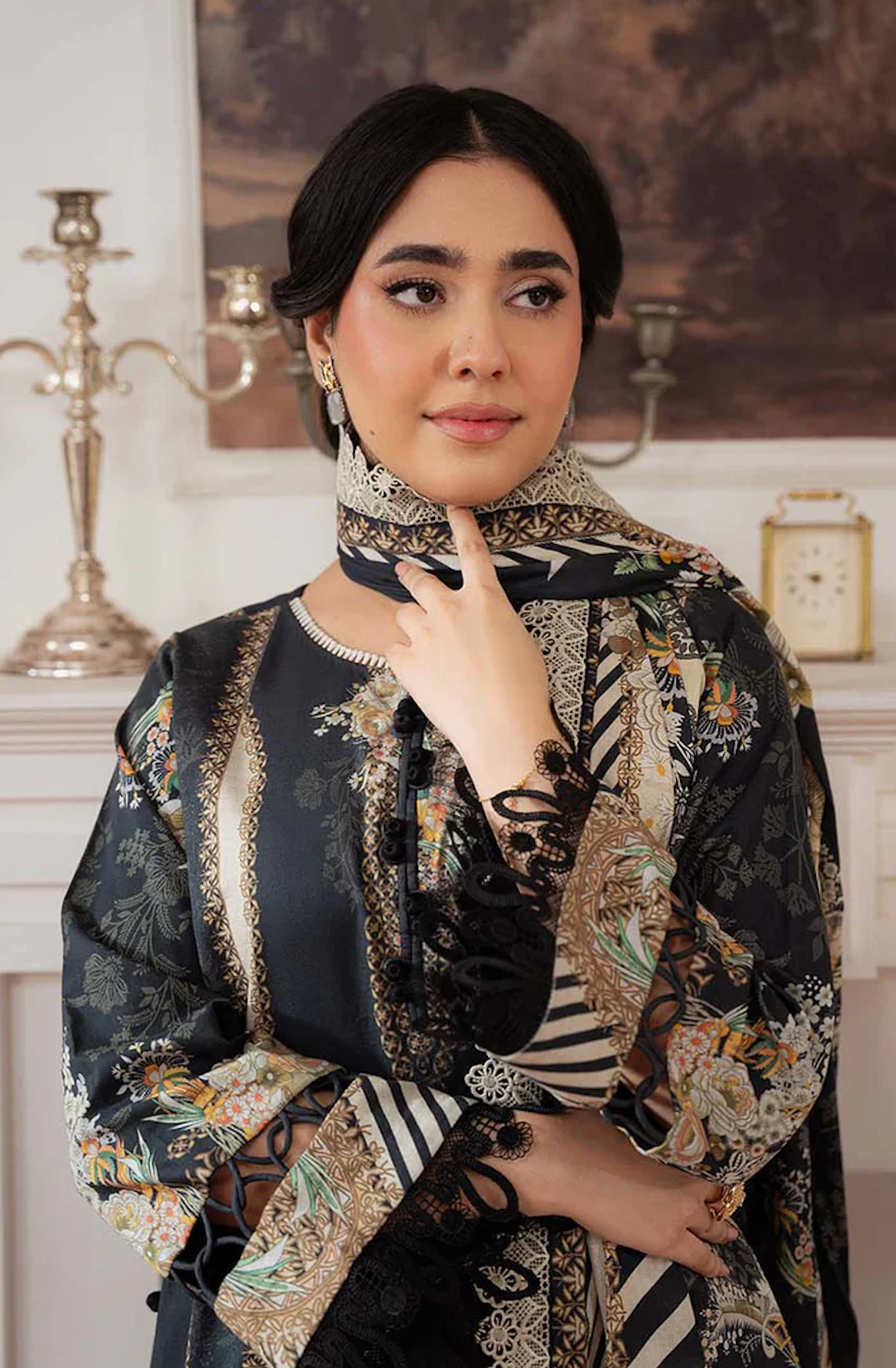 Khaadi - Summer 3PC Lawn Digital Printed Dress - zab1453