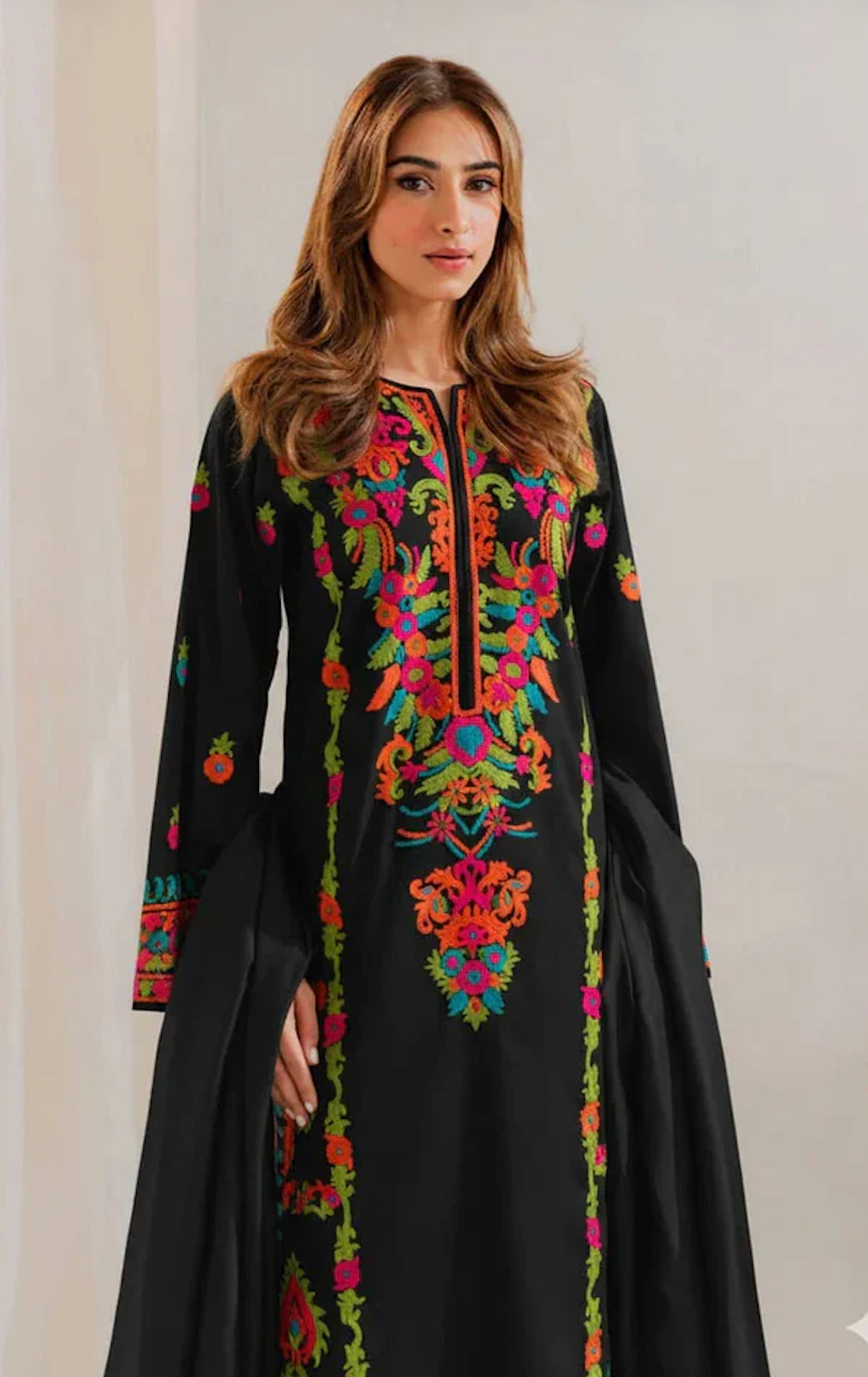 Aneela - Summer 3PC Lawn Embroidered Suit - zab1455