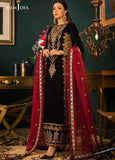 Asim jofa Embroidered Velvet 3piece suit - zab976