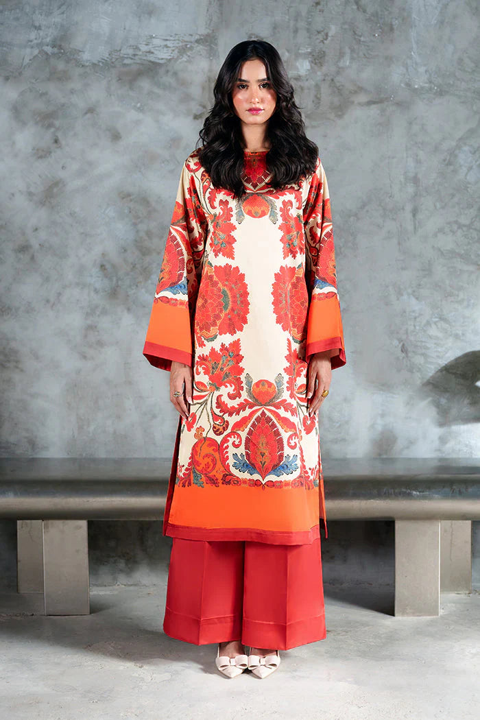 Zab - Summer 2PC Lawn Digital Printed Dress - zab1385