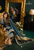 3PC Velvet Heavy Embroidered Shirt With Organza Dupatta -Zab300