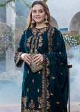 Zab2050 Sequence Embroidered Velvet Three piece With Velvet Shawl Winter Collection