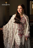 Asim Jofa - Winter 3PC Dhanak Embroidered Suit - zab1103