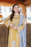 Asim Jofa - 3PC Dhanak Chickenkari Embroidered Suit - zab1138