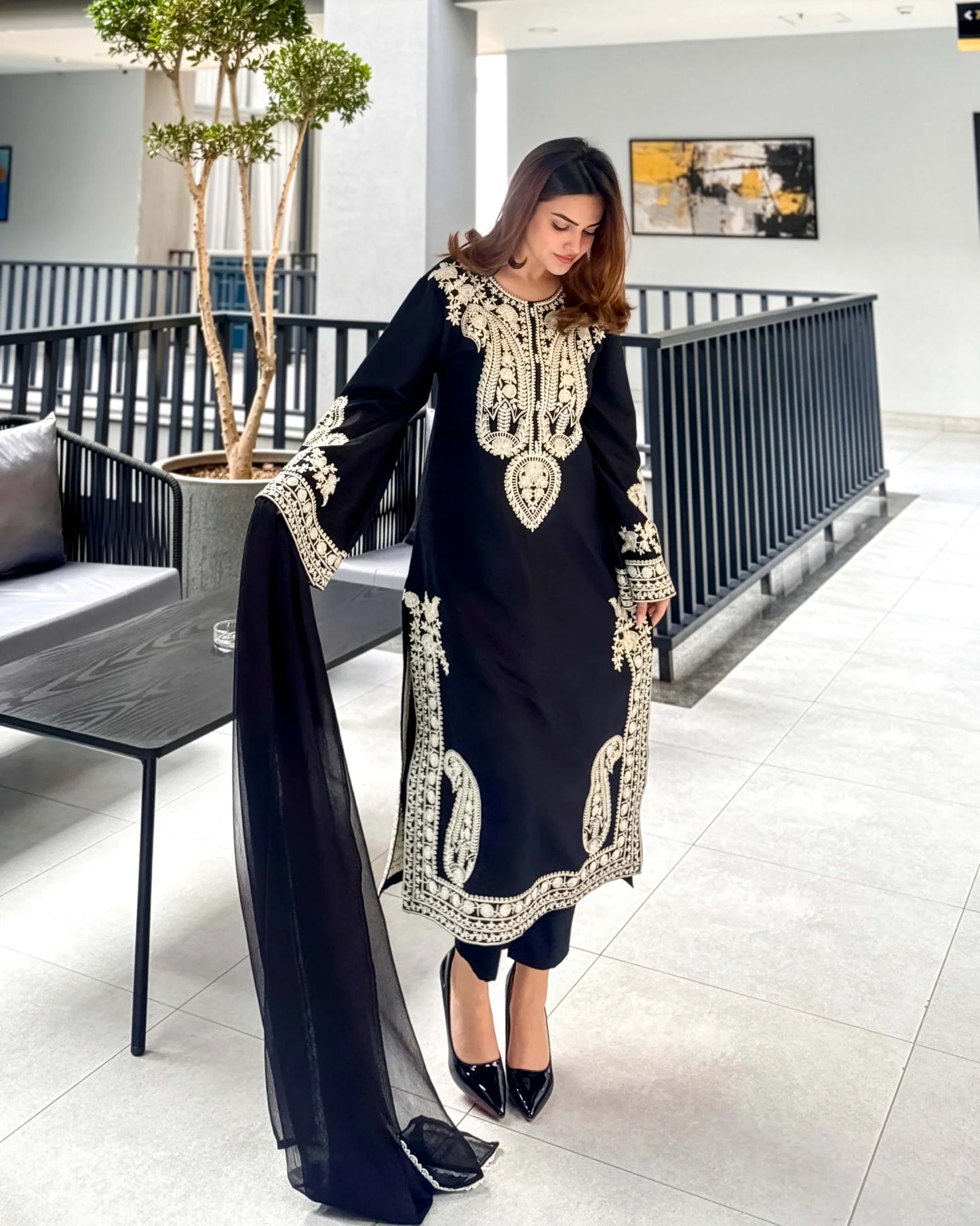 Mirana - Summer 3PC Lawn Embroidered Suit - zab1324
