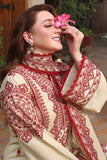 Asim Jofa - Winter 3PC Dhanak Embroidered Suit - zab1173