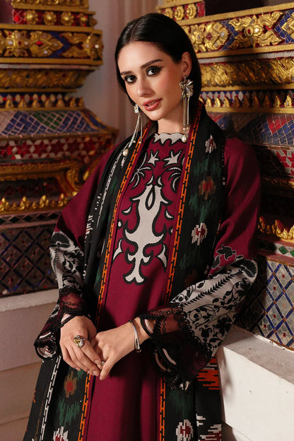 Charizma - Winter 3PC Karandi Digital Print Dress - zab1168