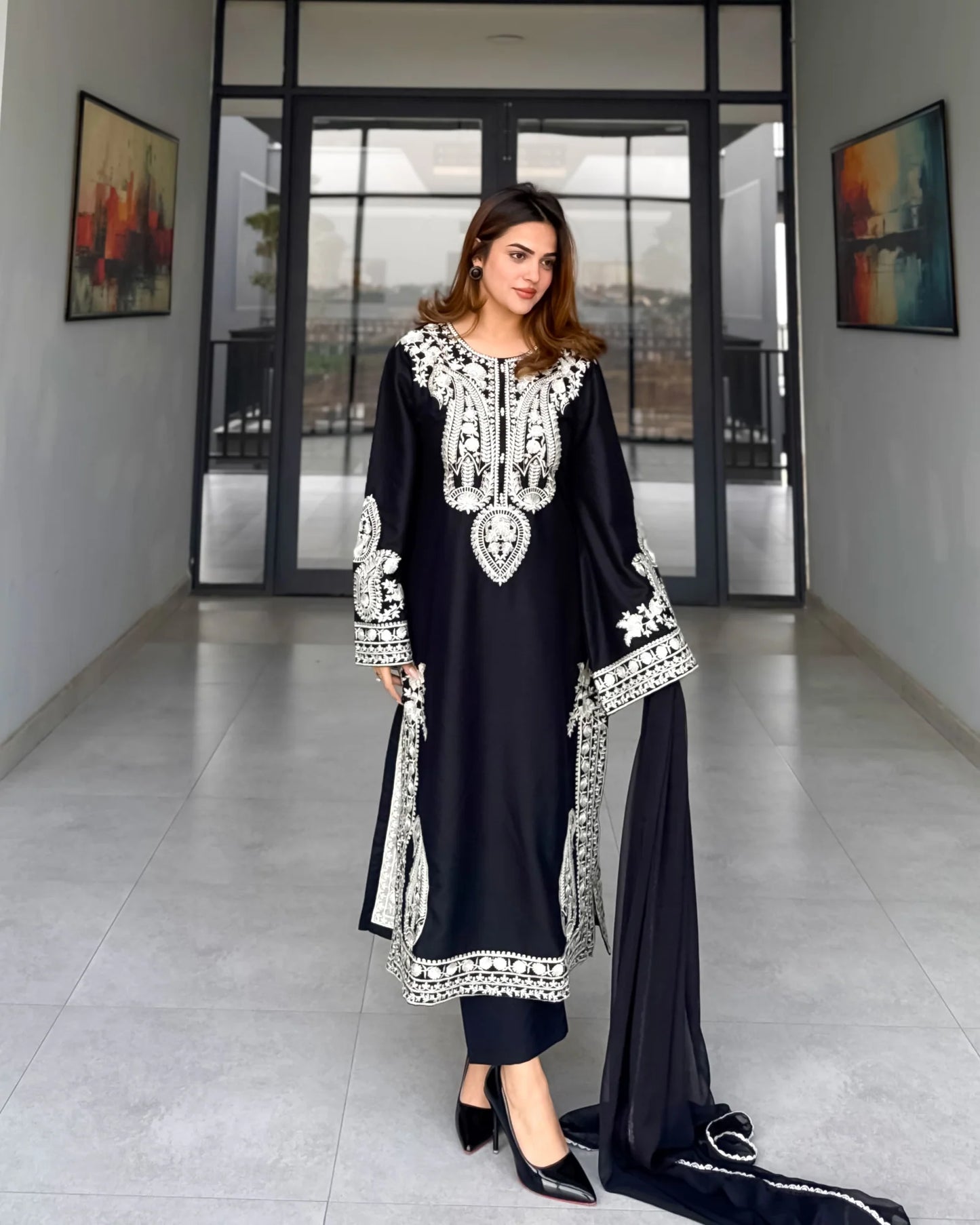 Mirana - Summer 3PC Lawn Embroidered Suit - zab1324