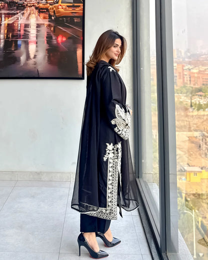 Mirana - Summer 3PC Lawn Embroidered Suit - zab1324