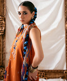 Sapphire - Dhanak 3 Piece Embroidered Dress - zab1175