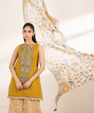 SAPPHIRE - 3-Pc Unstitched Embroidered Lawn Suit - zab1048