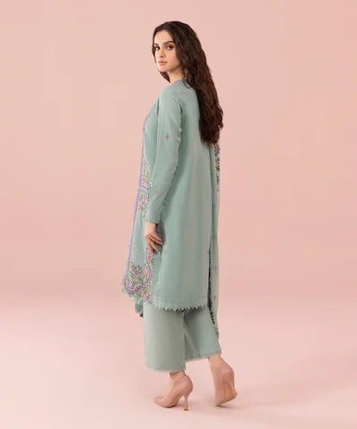 Sapphire, unstitched 3 piece embroidered Lawn suit. ZAB630