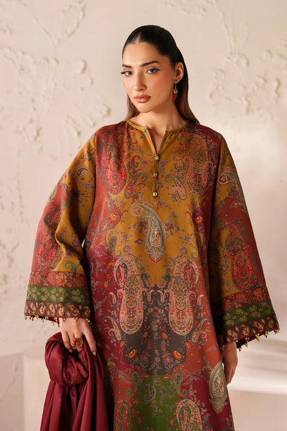 Charizma - Winter 3PC Karandi Digital Printed Dress - zab1537