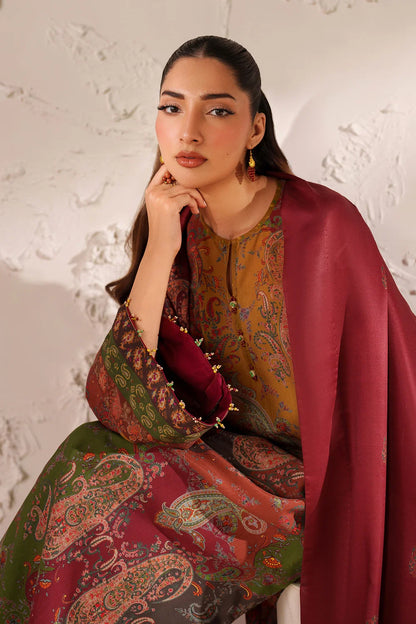 Charizma - Winter 3PC Karandi Digital Printed Dress - zab1537