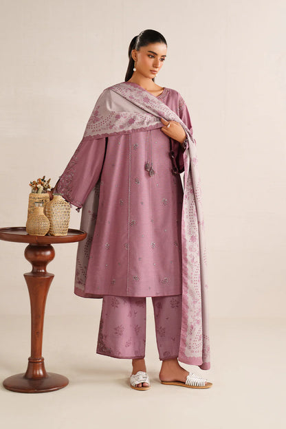 iznik - Winter 3PC Dhanak Embroidered Suit - zab1267