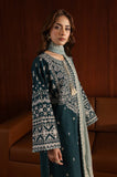 Azure - 3PC Lawn Embroidered Suit - zab1191