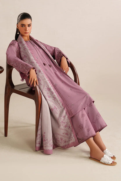 iznik - Winter 3PC Dhanak Embroidered Suit - zab1267