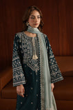 Azure - 3PC Lawn Embroidered Suit - zab1191