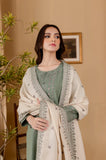 Sapphire - Winter 3PC Dhanak Embroidered Suit - zab1111