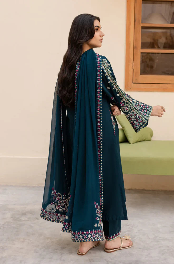 Sapphire 3PC Lawn Embroidered Suit zab918