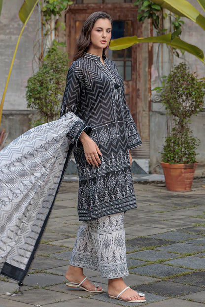 GulAhmed - Summer 3PC Lawn Digital Printed Dress - zab1412