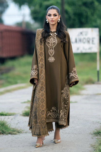 Winter Jazmin 3PC Dhanak Embroidered Suit - zab1256