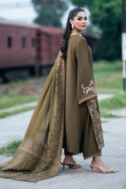 Winter Jazmin 3PC Dhanak Embroidered Suit - zab1256