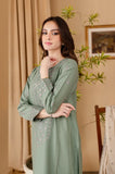 Sapphire - Winter 3PC Dhanak Embroidered Suit - zab1111