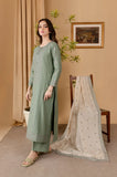 Sapphire - Winter 3PC Dhanak Embroidered Suit - zab1111