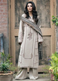 Izel Embroidered Dhanak Three Piece - zab1190