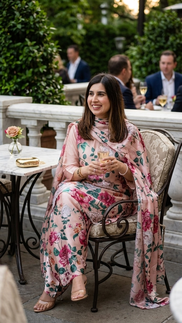 Aneela's 3PCS UNSTITCHED SUIT FABRIC Digtal printed Silk - zab1492