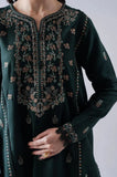 Asim Jofa - Winter 3PC Dhanak Embroidered Suit - zab1157