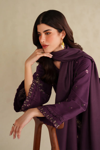 iznik - Winter 3PC Dhanak Embroidered Suit - zab1268