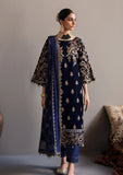 3-Piece Unstitched Heavy Embroidered Velvet Suit - zab981