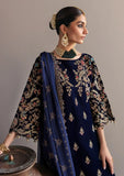3-Piece Unstitched Heavy Embroidered Velvet Suit - zab981