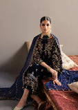 3-Piece Unstitched Heavy Embroidered Velvet Suit - zab981