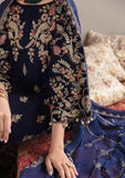 3-Piece Unstitched Heavy Embroidered Velvet Suit - zab981