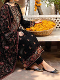 ZAB633 Bareeze Black Embroidered Dhanak Three Piece Winter Collection